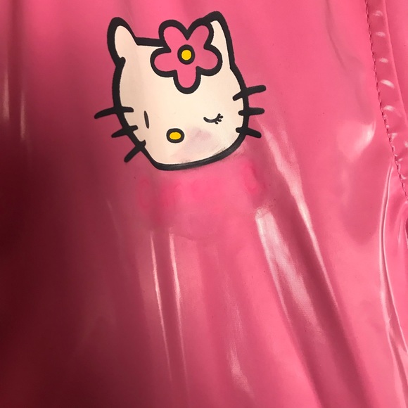 💕Sanrio Hello kitty print pink girls rain coat💕 - Picture 8 of 8